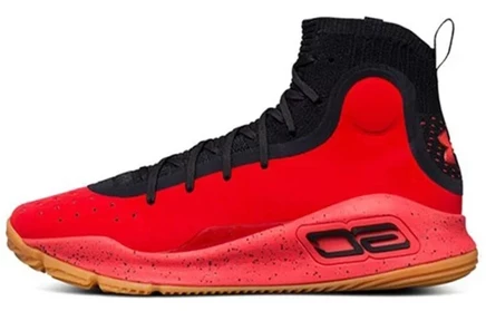 Мужские кроссовки Under Armour Curry 4, красно-черные