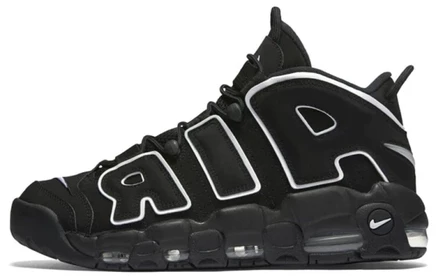 Мужские кроссовки Nike Air More Uptempo, черно-белые