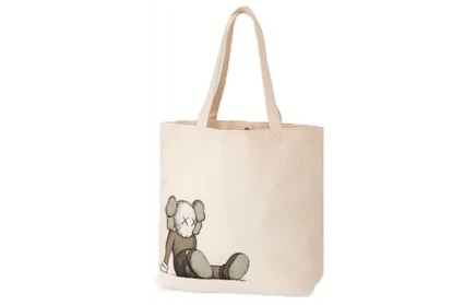 Унисекс сумка-шопер Uniqlo Kaws, экрю