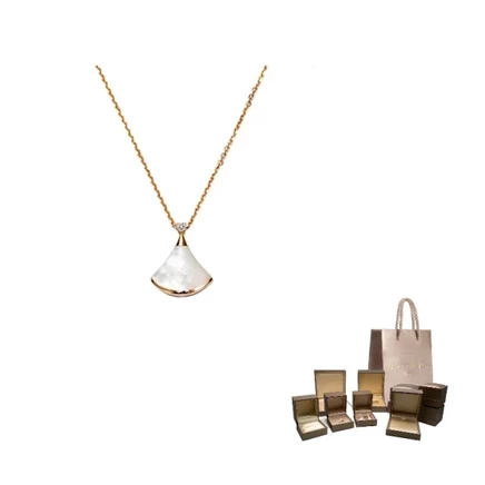 Унисекс колье Bvlgari Divas' Dream 18K, белое
