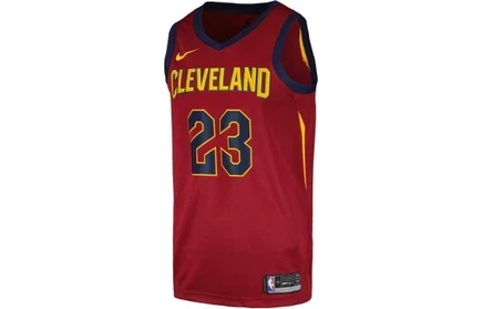 Спортивная майка мужская Nike Basketball Jersey Cleveland Cavaliers, LeBron James SW Embroidery Fan Edition бордовый
