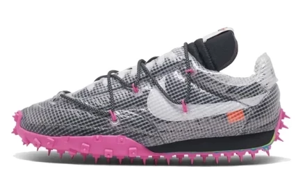 Женские кроссовки Nike X Off-White Waffle Racer, фуксия