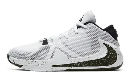 Детские кроссовки Nike Zoom Freak 1, бело-черные