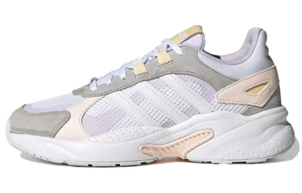 Женские кроссовки Adidas Crazychaos, серо-бело-розовые