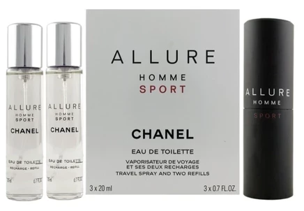 Набор Chanel Allure Homme Sport туалетная вода 3×20 мл