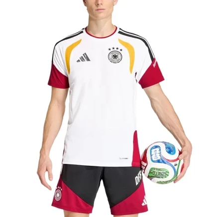 Мужская майка Adidas Germany, бело-красно-желтая