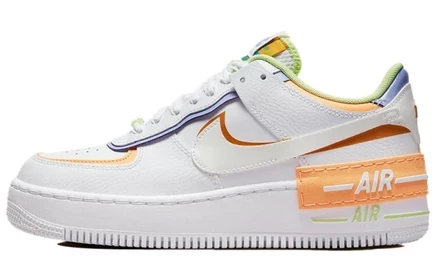 Женские кроссовки Nike Shadow, бело-персиковые
