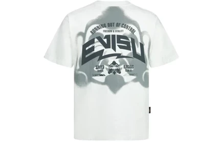 Мужская повседневная футболка Evisu, белая