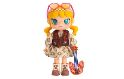POP MART шарнирная кукла MOLLY, пляжный фестиваль, 13 см