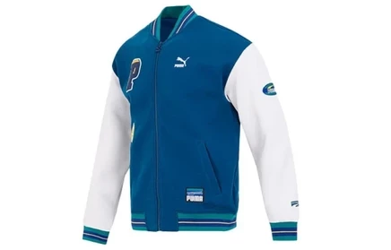 Куртка-бомбер унисекс Puma FW23, синяя