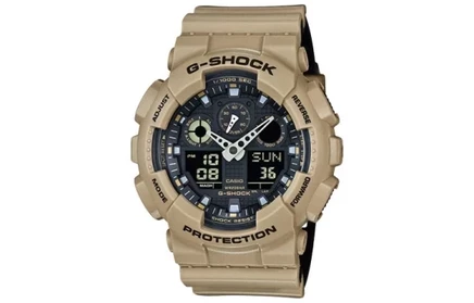 Мужские часы Casio GA-100L-8A, бежевые ремешки