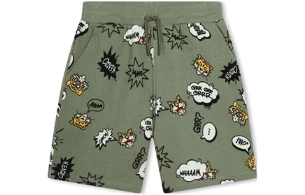 Детские шорты для мальчиков Kenzo Kids, зеленые