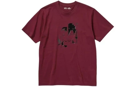 Футболка унисекс Uniqlo x PAIQIUSHAONIAN, бордовая