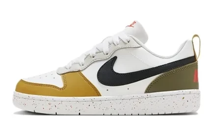 Кеды для девочек Nike Court Vision Low, бело-коричневые