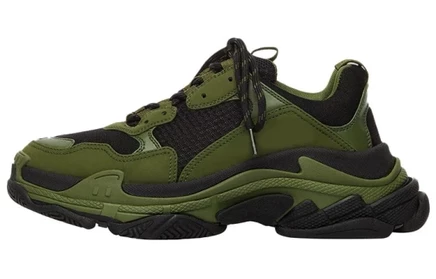Мужские кроссовки Balenciaga Triple S, темно-зеленые