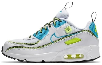 Детские кроссовки Nike Air Max 90 SE, сине-желтые