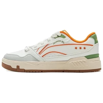 Мужские кроссовки Li-Ning Common 80s, бело-зеленые