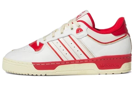 Мужские кроссовки Adidas Rivalry Low 86, бело-красные