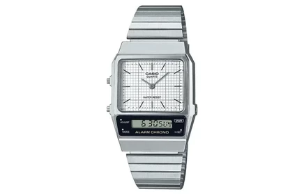 Мужские часы Casio Standard AQ-800E-7AJF, серебристый ремешок
