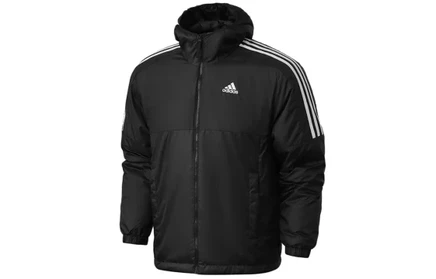 Мужская куртка Adidas Puffer Jacket, зимняя, черная