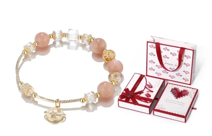 Браслет женский для повседневной носки Clect planet beaded bracelet + tanabata gift box