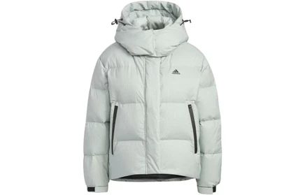 Женская пуховая куртка Adidas, мятно-зеленая