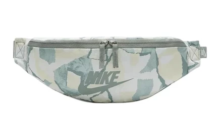 Унисекс поясная сумка Nike Heritage, зеленая/белая