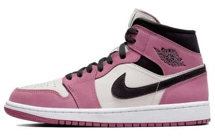 Женские кроссовки Jordan AJ1 Mid SE, ягодно-розовые