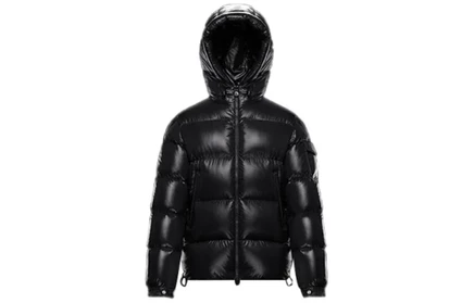 Мужской пуховик Moncler Hooded, черный