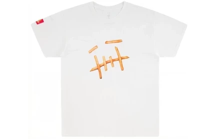 Мужская футболка Travis Scott x McDonald's Fry, белая