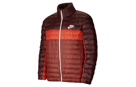Мужская куртка Nike Puffer, красно-коричневая