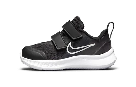 Кроссовки для малышей Nike Star Runner 3, черно-белые