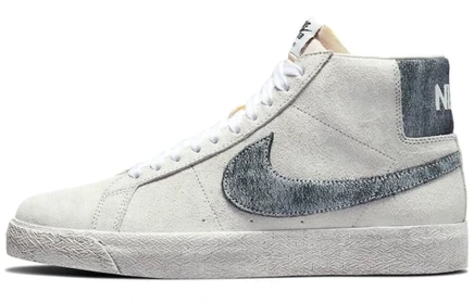 Мужские кеды Nike SB Blazer Mid, бело-черные