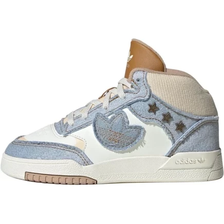Adidas Originals DROP STEP XL 2.0 Mid top Kids' Skateboarding Shoes White Blue white blue