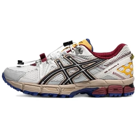 Женские кроссовки Asics Gel Kahana 8, бело-черно-желтые