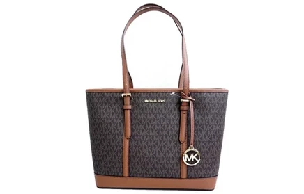 Женская сумка Michael Kors Jet Set, экокожа, коричневая