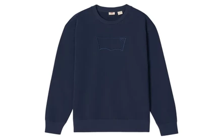Унисекс свитшот Levi's с круглым вырезом, синий