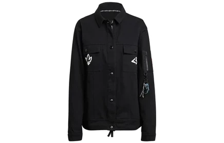 Женская джинсовая куртка adidas Originals, черная