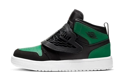 Детские кроссовки Jordan Sky Jordan 1, зелено-черные