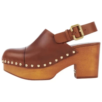 Женские туфли Chloe Jeannette, каблук 8 см, коричневые