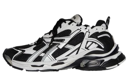 Мужские кроссовки Balenciaga Runner, бело-черные