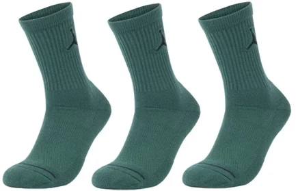 Носки унисекс Jordan Everyday Max, 3 пары, серо-зеленые