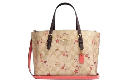 Женская сумка Coach Mollie из ПВХ, цвета умбра