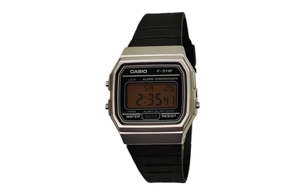 Мужские цифровые часы Casio F91WM-7A, черные