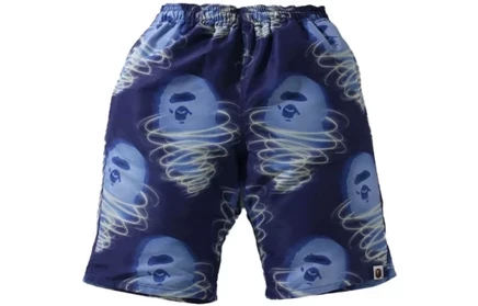 Мужские шорты Bape Storm Track, синие