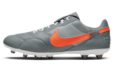 Бутсы Nike Premier 3 FG, серо-оранжевые
