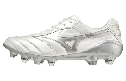 Мужские бутсы Mizuno Morelia DNA Japan Mx, бело-серебристые