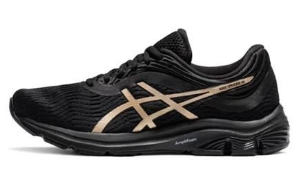 Женские кроссовки Asics Gel Pulse 11, черно-золотые