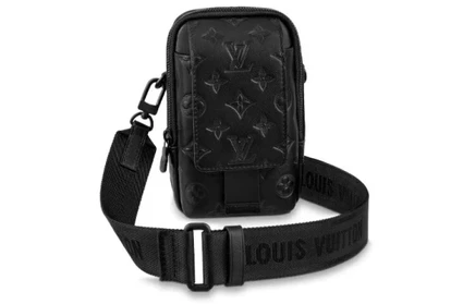 Мужский чехол-сумка Louis Vuitton для телефона, черный