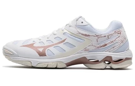 Женские кроссовки Mizuno Wave Voltage, бело-розовые